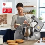 Kenwood Titanium Chef Patissier XL KWL90.034SI, Integrated Mixer Scales, K Beater, Kneader, Whisk, Soft Beater, Two Bowls, Splash Proof Lid, 1400W, Steel, Silver - Image 10