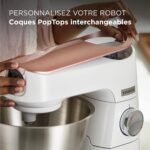 Kenwood Titanium Chef Baker KVC65.001WH, Pastry Robot with Integrated Scales, Including 3-Piece Pastry Set, Spatula & Splash Protection, 1200 W, White - Image 4