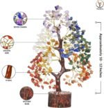 Yatskia 7 Chakra Tree - Crystal Tree of Life - Crystals and Healing Stones - Gifts for Women - Home Decor - Healing Crystals Room Decor - Housewarming Gifts - Spiritual Gift - Image 3