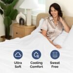 King 6 Piece Bed Sheet Set - Comfy, Breathable & Cooling Sheets - White | Ultra Soft Hotel Luxury Bedding Set w/ 8-16 Inch Deep Pockets - 1 Flat & 1 Fitted Sheet & 4 Pillowcases - Wrinkle & Fade Free - Image 5