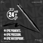 NYX PROFESSIONAL MAKEUP, Epic Ink Liner, Liquid Eyeliner, Waterproof, Matte finish - BLACK - Image 5