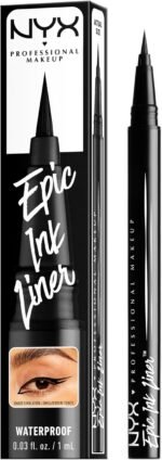NYX PROFESSIONAL MAKEUP, Epic Ink Liner, Liquid Eyeliner, Waterproof, Matte finish - BLACK - Image 7