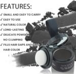 Root Touch Up Hair Powder Root Cover Up Hairline Shadow Powder Stick, Root Touch Up for Thinning Hair for Women and Men, Bald Spots, Eyebrows, Beard Line (Black) - Image 8