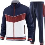 ANOTWENER Men's Casual 2 Piece Tracksuit Sets Long Sleeve Full Zip Jacket and Sweatpants Jogging Sport Outfits Sweatsuits - Image 3