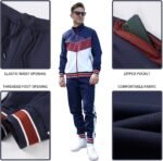 ANOTWENER Men's Casual 2 Piece Tracksuit Sets Long Sleeve Full Zip Jacket and Sweatpants Jogging Sport Outfits Sweatsuits - Image 6