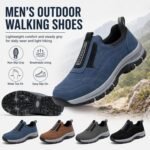 Orthopedic Shoes for Men, Waterproof Breathable Slip On Walking Hiking Shoes with Arch Support,Lightweight Non Slip Sneakers - Image 3