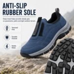 Orthopedic Shoes for Men, Waterproof Breathable Slip On Walking Hiking Shoes with Arch Support,Lightweight Non Slip Sneakers - Image 4
