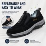 Orthopedic Shoes for Men, Waterproof Breathable Slip On Walking Hiking Shoes with Arch Support,Lightweight Non Slip Sneakers - Image 6