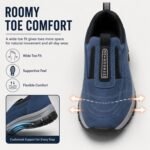 Orthopedic Shoes for Men, Waterproof Breathable Slip On Walking Hiking Shoes with Arch Support,Lightweight Non Slip Sneakers - Image 7
