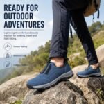 Orthopedic Shoes for Men, Waterproof Breathable Slip On Walking Hiking Shoes with Arch Support,Lightweight Non Slip Sneakers - Image 9