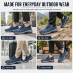 Orthopedic Shoes for Men, Waterproof Breathable Slip On Walking Hiking Shoes with Arch Support,Lightweight Non Slip Sneakers - Image 10