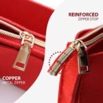 OMYSTYLE Red Organizer Insert, Felt Tote Bag Organizer Insert with 5 Sizes, Handbag Dividers for Inside Purse, Compatible with Longchamp, Neverful, Speedy and More - Image 4