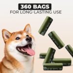 Dog Poop Bags (Canadian Owned) – 360 Count Extra Thick, Leak-Proof & Tear-Resistant | 13 x 9” Dark Green, Non-Transparent Dog Waste Bags | Easy-Open, Fits Standard Dispensers | Unscented - Image 5