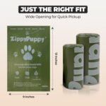 Dog Poop Bags (Canadian Owned) – 360 Count Extra Thick, Leak-Proof & Tear-Resistant | 13 x 9” Dark Green, Non-Transparent Dog Waste Bags | Easy-Open, Fits Standard Dispensers | Unscented - Image 6