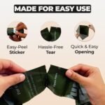 Dog Poop Bags (Canadian Owned) – 360 Count Extra Thick, Leak-Proof & Tear-Resistant | 13 x 9” Dark Green, Non-Transparent Dog Waste Bags | Easy-Open, Fits Standard Dispensers | Unscented - Image 7