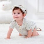 MAMIMAKA Newborn Baby Girl Clothes Cotton Bubble Romper Short Sleeve Bodysuit 3 Pack - Image 6
