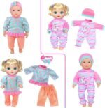 10 Sets Baby Doll Clothes and Accesories for 10 Inch Baby Dolls 12 Inch New Born Baby/Alive Baby Dolls 14 inch Dolls(No Doll - Image 7