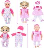 10 Sets Baby Doll Clothes and Accesories for 10 Inch Baby Dolls 12 Inch New Born Baby/Alive Baby Dolls 14 inch Dolls(No Doll - Image 8
