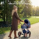 Cochildor DuraFlex 2-in-1 Baby Stroller, Foldable Travel Stroller for Newborn to Toddler, Convertible Stroller with All-Terrain Wheels and UPF 50+ Canopy, Blue - Image 7