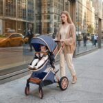 Cochildor DuraFlex 2-in-1 Baby Stroller, Foldable Travel Stroller for Newborn to Toddler, Convertible Stroller with All-Terrain Wheels and UPF 50+ Canopy, Blue - Image 8