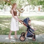 Cochildor DuraFlex 2-in-1 Baby Stroller, Foldable Travel Stroller for Newborn to Toddler, Convertible Stroller with All-Terrain Wheels and UPF 50+ Canopy, Blue - Image 9