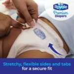 Royale Premium Diapers, Size Newborn (up to 10lb), 138 Count, Disposable Baby Diapers (Packaging may vary) - Image 6