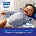 Royale Premium Diapers, Size Newborn (up to 10lb), 138 Count, Disposable Baby Diapers (Packaging may vary) - Image 8