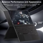 NOTODD Laptop 16" 12GB LPDDR4 512GB SSD Celeron N5095 Up to 2.9Ghz Quad-Core Win 11 PC 1920*1200 2K Screen Dual WIFI Support 2.5" HDD 1TB SSD Expand with Cooling Fan Numeric Keypad for Business-Black - Image 9
