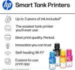HP Smart Tank 5102 Wireless All-in-One Refillable Printer, Scanner, Copier with up to 3 Years of Ink Included, Best for Home, Cartridge-Free. - Image 3
