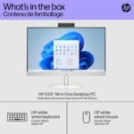 HP 23.8 inch All-in-One Desktop PC, FHD Display, AMD Ryzen 3 7320U, 8 GB RAM, 256 GB SSD, AMD Radeon Graphics, Windows 11 Home, 24-cr0009 - Image 11