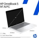 HP Laptop OmniBook 5 14 inch Next Gen AI PC, 2K OLED Display, Snapdragon X Plus, 16 GB RAM, 512 GB SSD, Wi-Fi 6E, Adreno GPU, Windows 11 Home, Copilot+ PC, 14-he0006ca - Image 8