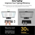 cimetech EasyTyping KF10 Wireless Keyboard and Mouse Combo - Grey | Slim Silent Computer Keyboard with Scissor Switch Keys, Compact Ambidextrous Mouse with Quiet Click, 2-In-1 USB Receiver - Image 4