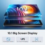 Tablet 10 inch Android 15 Tablets, Tablette with case, 18 GB RAM 128 GB ROM 1 TB Expand, Octa-Core, 6000mAh 1280x800 IPS HD, 5G WiFi, GPS, Widevine L1, 5MP+8MP Dual Camera - Image 3