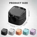 6Pcs Magnetic Cord Organizer, 2026 Easy Secure Adhesive Cable Management Magnetic Cable Clips, Upgrade Cable Smooth Adjustable Cord Holder Adhesive Wire Holder Keeper Organizer Multipack，Multicolor - Image 3