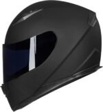 ILM Full Face Motorcycle Street Bike Helmet with Removable Winter Neck Scarf + 2 Visors DOT Model ILM-313 - Image 8