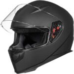 ILM Full Face Motorcycle Street Bike Helmet with Removable Winter Neck Scarf + 2 Visors DOT Model ILM-313 - Image 9