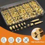 Preciva Threaded Inserts Set, 300Pcs Heat Set Inserts with M2 M3 M4 M5 M6 M8 Insert-Tip, 100W Digital Soldering Iron, Holder and Tweezer, for 3D Printer Parts or Plastic Parts - Image 3