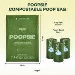 (Canadian Brand) Poopsie Certified Compostable Dog Poop Bags – Eco-Friendly Plant-Based Dog Waste Bags – Strong & Leak-Proof Dog Waste Bags 270 Bags - Image 4