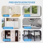 Cat Scratch Protector 11.8" x 118" Self-Adhesive Single Side Furniture Protectors from Cats Scratch, Cat Couch Scratch Protector, Transparent DIY Cutting Anti Scratch Furniture Protector - Image 6