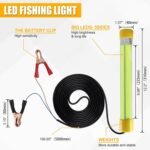 Underwater Fishing Light Super Bright 50W 12V LED Green Fishing Lights IP68 Waterproof Submersible Fish Depth Finder Attractor Night for Docks Boats Kayak Crappie Striper Catfish Squid Shrimp - Image 4