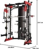 Altas Strength 3058G Smith Machine Home Gym with Dual Weight Stacks | Commercial-grade all-in-one Smith machine with dual weight stacks, safe solo training, and full-body workouts. - Image 11