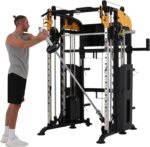 Altas Strength 3061B Smith Machine with Lever Arms & Cable System | All-in-one Smith machine with lever arms, 2:1 pulley system, squat rack, and full-body strength training. - Image 9