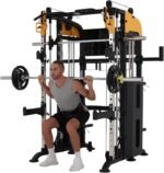 Altas Strength 3061B Smith Machine with Lever Arms & Cable System | All-in-one Smith machine with lever arms, 2:1 pulley system, squat rack, and full-body strength training. - Image 10