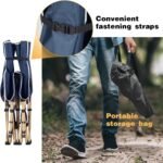 Overmont Portable Folding Camping Cot - 28” Extra Wide Tent Cots Load 550 LBS with Carry Bag - Double Layer 2400D Oxford Sleeping Bed for Outdoor Travel Home Office Nap - Image 5