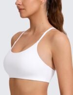 CRZ YOGA Butterlift V Back Sports Bras | Double Lined, Light Support, Non Padded, Yoga, Buttery Soft, Scoop Neck, Spaghetti Strap, for Women - Image 6