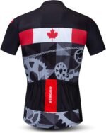 Men Cycling Jersey Canada Bike Short Sleeve 3-Pockets Breathable Quick-Dry Shirt Tops S-3XL - Image 3