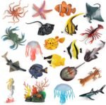 21pcs Realistic Sea Animal Toys, Safe Ocean Animal Figures for Kids | Unique Sea Creature Animals, Non-Toxic & Durable for Bath Play, Party Favors, Cake Topper, School Project, Educational Gift - Image 2