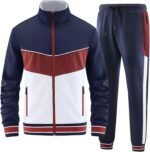 ANOTWENER Men's Casual 2 Piece Tracksuit Sets Long Sleeve Full Zip Jacket and Sweatpants Jogging Sport Outfits Sweatsuits - Image 2