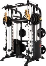 Altas Strength M810 Smith Machine Home Gym, 2:1 Pulley, 1000 lb Capacity | Guided full-body strength system for safer solo lifting, progressive overload, and space-saving home or light commercial use - Image 2