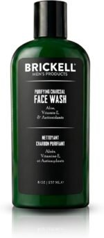 Brickell Men's Purifying Charcoal Face Wash for Men, Natural and Organic Daily Facial Cleanser, 8 Ounce, Scented - Image 2